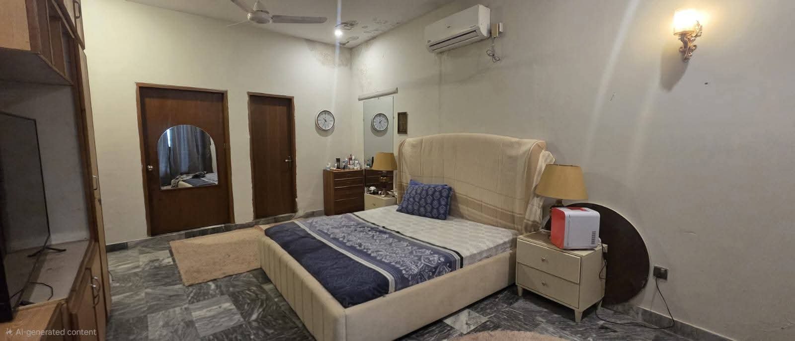 5 marla corner 3 beds drawing dining tv lounge kitchen full furnished